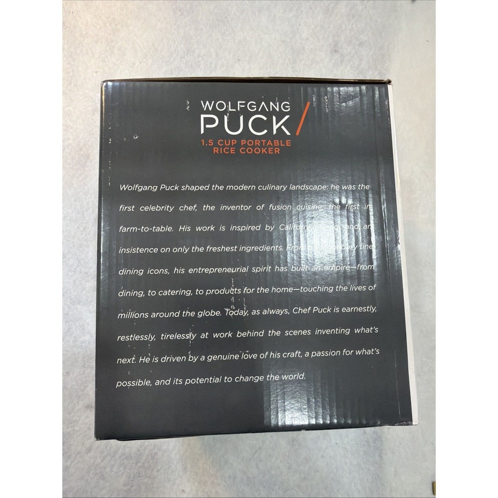 Wolfgang Puck Rice Cooker Mini Portable Travel 1.5 Cup Model SWPMRCS070IT  **NEW - Picture 5 of 8